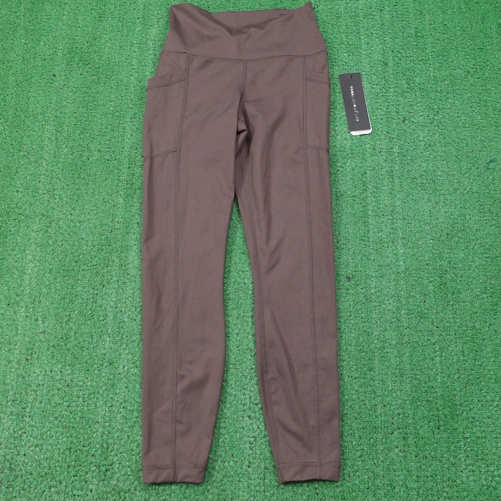 New! Yogalicious Lux Leggings Womens S PowerLux High Rise Pockets Yoga